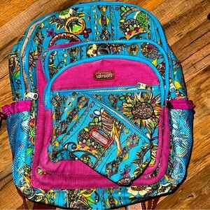 (Sakroots) Peace Owl Large Backpack Bundle